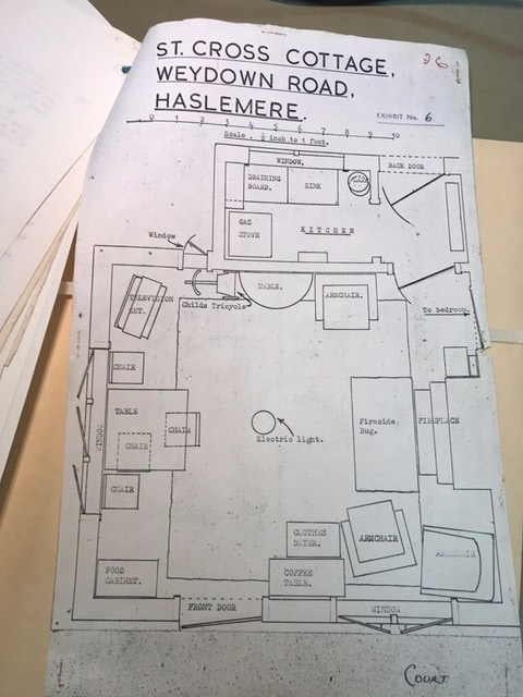 Police map of the murder scene