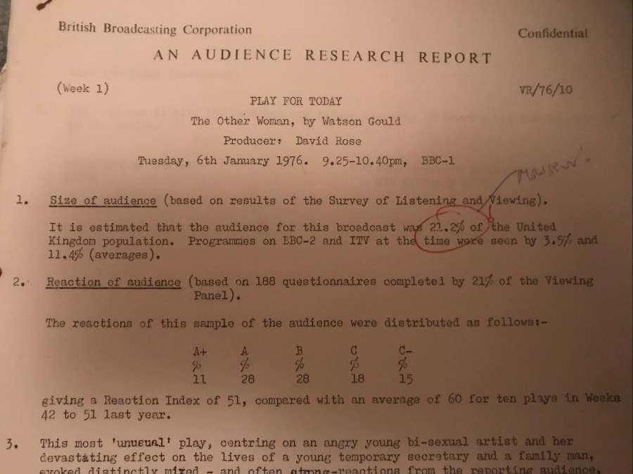 BBC Audience Research Report
